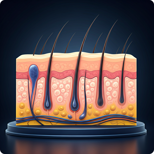Skin science illustration